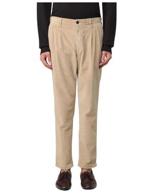 Incotex Graue Cordhose Mit Lockerer Passform - Natur