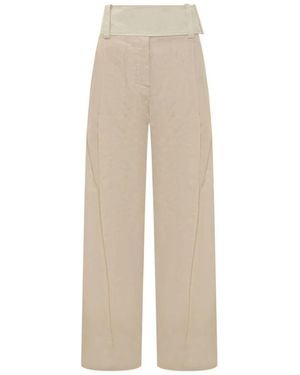 Sportmax Wide Trousers - Natural