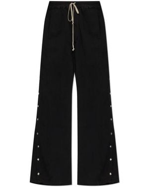 Rick Owens Broeken ,Zwart ,Katoen Wide Pusher Pants