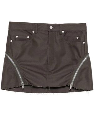 Rick Owens Bolan Banana Minirock - Grau