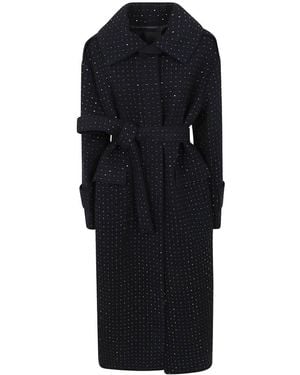 PINKO Jassen ,Blauw ,Wol Peugeot Jas - Zwart