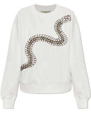 AllSaints Hoodies & Sweatvesten ,Wit ,Katoen Jada Pippa Sweatshirt
