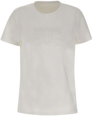 Elisabetta Franchi T-Shirts - White