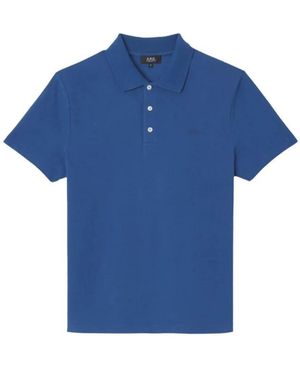A.P.C. Polo Shirts - Azul