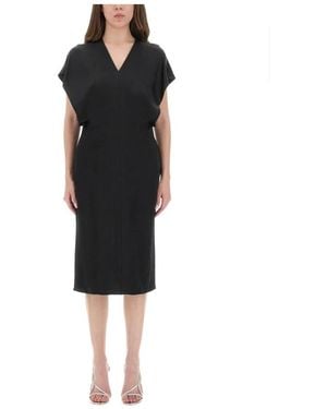 Stella McCartney Kleid Mit Skulpturalen Ärmeln - Schwarz