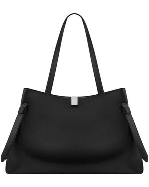 Yuzefi Tassen ,Zwart ,Leer Gyoza Tote