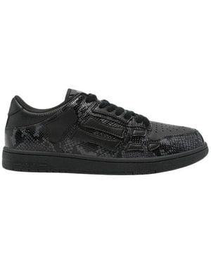 Amiri Schoenen ,Zwart ,Leer Skel Top Low