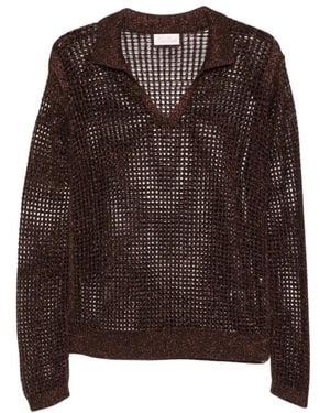 MC2 Saint Barth V-Neck Knitwear - Brown