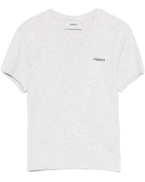 Coperni T-Shirt Met Ronde Hals En Logo - Wit