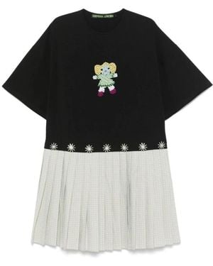 Chopova Lowena Saltos Midi Kleid - Schwarz