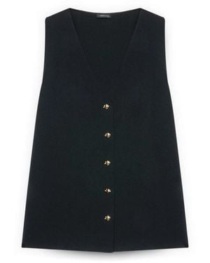 FIORELLA RUBINO Vests - Nero