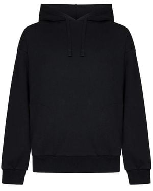 パーカー・フーディ Zegna Melange Grey Hoodie With Logo Embroidery Zegna Melange Grey Hoodie With Logo Embroidery In Gray