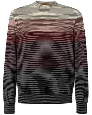 Missoni Round-Neck Knitwear - Gris