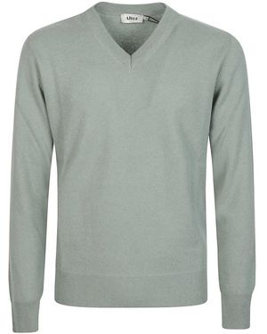 Altea Stylischer V-Ausschnitt Pullover - Grün