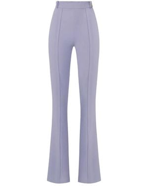 Elisabetta Franchi Wide Trousers - Purple