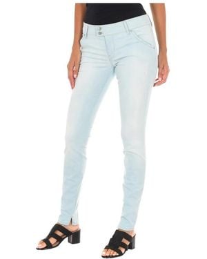 Met Gerades Jeans - Blau