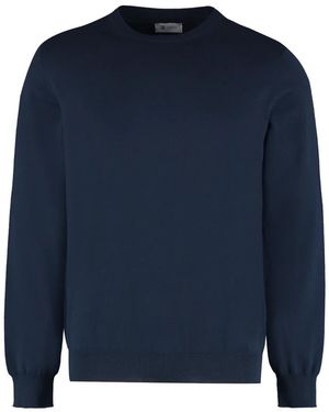 THE (Alphabet) Round-Neck Knitwear - Blue
