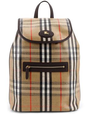 Burberry Tassen ,Leer Highlands Backpack - Naturel