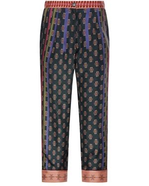 Franco Ferrari Straight Pants - Gray