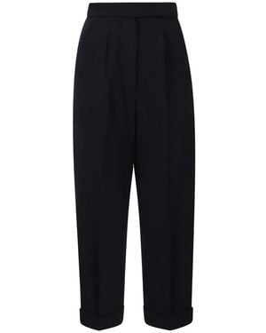 Max Mara Cropped Pants - Black