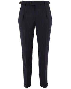 BERWICK 1707 Slim-Fit Trousers - Blue