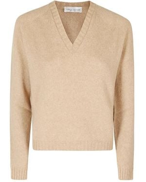 Roberto Collina Truien & Vesten ,Bruin ,Scollo V Ml - Naturel
