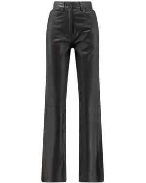 Alysi Leather Trousers - Noir