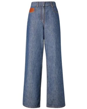 Fendi Jeans ,Blauw ,Katoen Lange Jeans