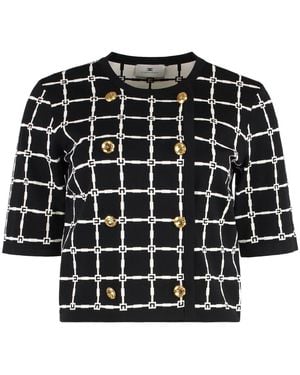 Elisabetta Franchi Cardigans - Zwart