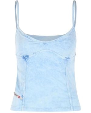 DIESEL Sleeveless Tops - Blue