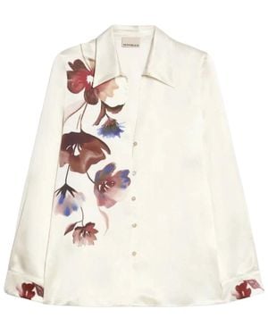 Pennyblack Overhemden ,Veelkleurig ,Wol Pbparca Blouse - Wit
