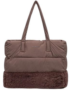 Bomboogie Tassen ,Bruin ,Polyester Bi-Material Gewatteerde Tote Bag