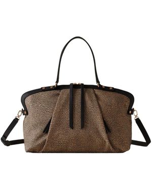 Borbonese Tote Bags - Marrone