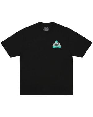 Palace Tops ,Zwart ,Katoen Tri-Peek T-Shirt