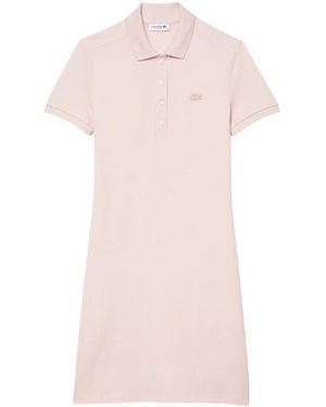 Lacoste Kleedjes ,Roze ,Slim Fit Polo Jurk