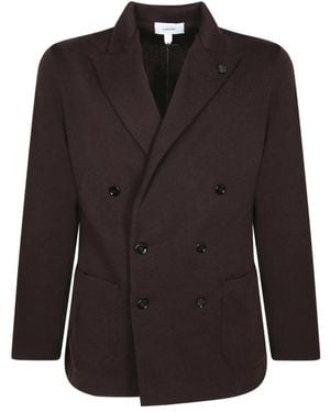 Lardini Cardigan Jas - Zwart