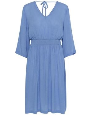 Kaffe Short Dresses - Bleu