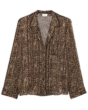 Saint Laurent Pajama Blouse - Bruin