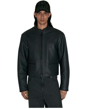 032c Leather Jackets - Nero