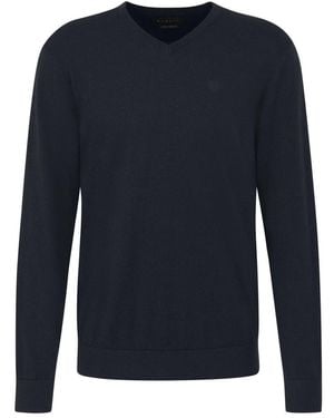 Bugatti V-Neck Knitwear - Blue