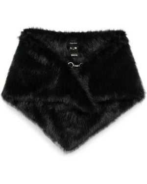 Simone Rocha Accessoires ,Zwart ,Polyester Grote Imitatiebont Neckerchief