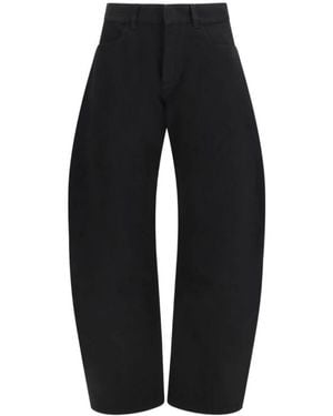 Alaïa Wijde Broek - Zwart