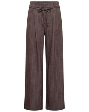 Ichi Ihkate Pinelle Wijde Broek - Bruin