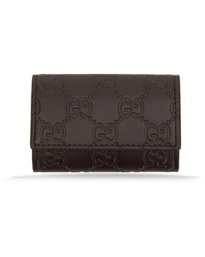Gucci Gg Emblem Bi-Fold Wallet - Braun