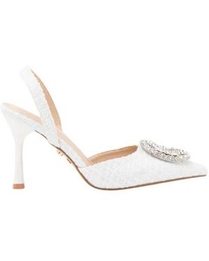 TWENTYFOUR Schoenen ,Wit ,Bouclé Slingback