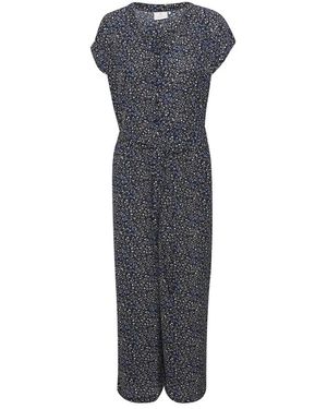 Kaffe Jumpsuits & Playsuits ,Blauw ,Midnight Marine Jumpsuit - Grijs