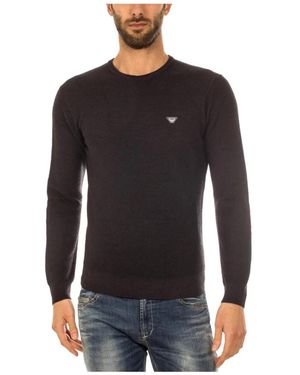 Armani Jeans Round-Neck Knitwear - Black