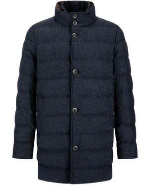 Herno Jassen ,Blauw ,Wol Flanellen Donsjas