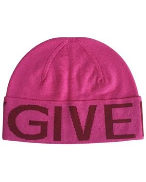 Givenchy Merino Woll Jacquard Mütze - Pink