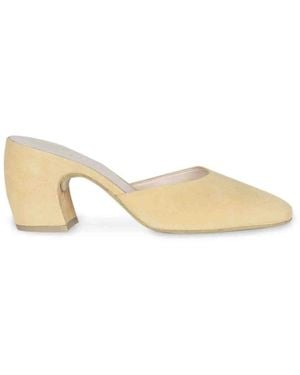 Cortana Heeled Mules - Metallic